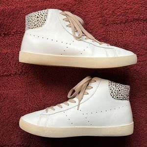 Gola Nova Safari High Top White Leather Sneaker